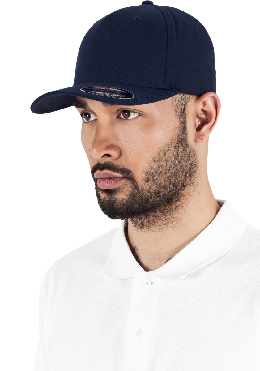Flexfit 5 Panel Kappe Schwarz