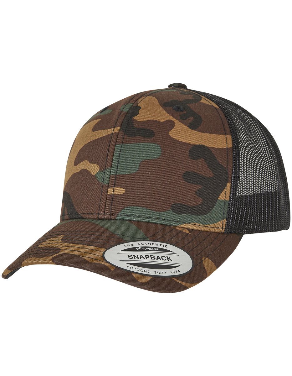 FLEXFIT Retro Trucker Camo Cap mit Mesh