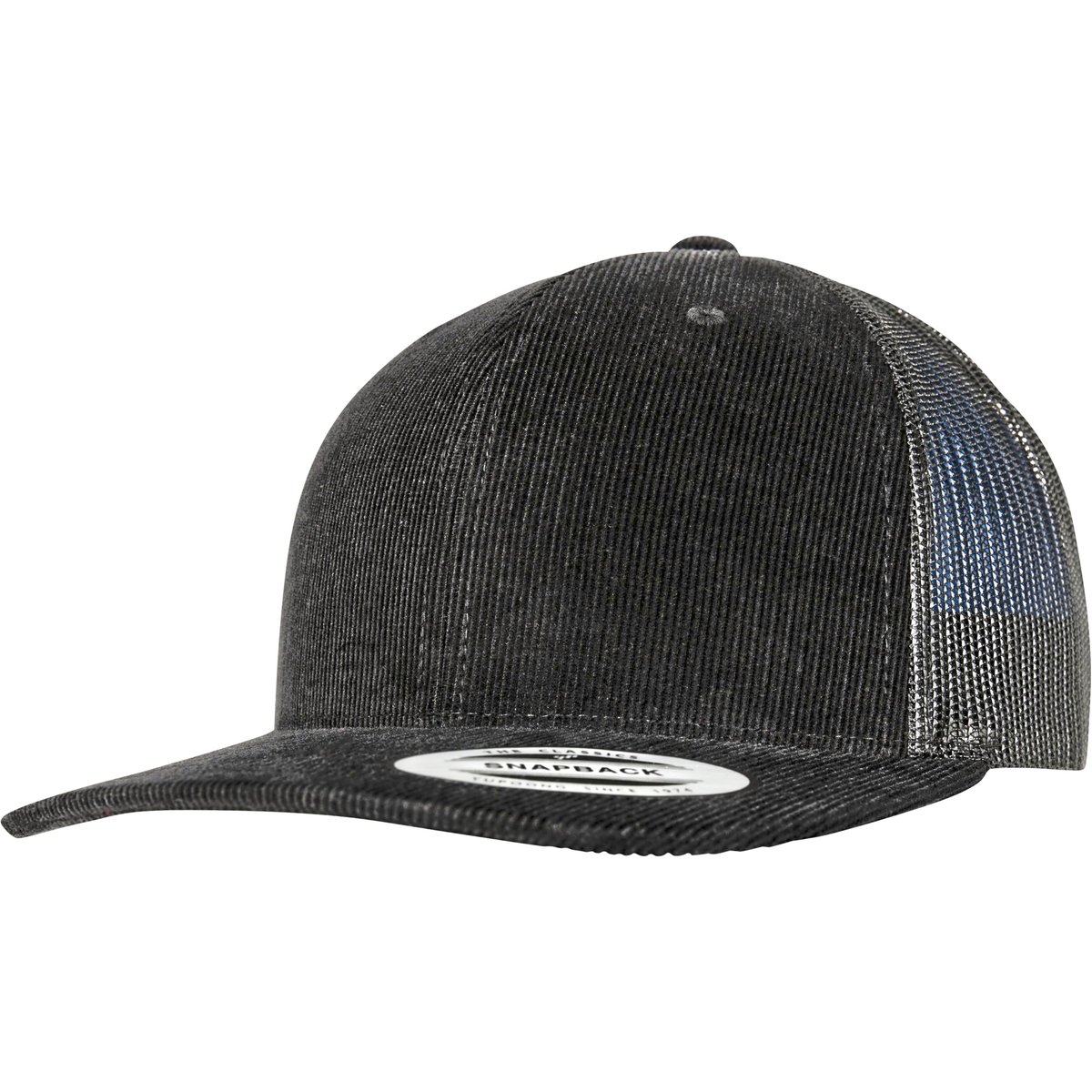 Flexfit Corduroy Trucker Cap Schwarz