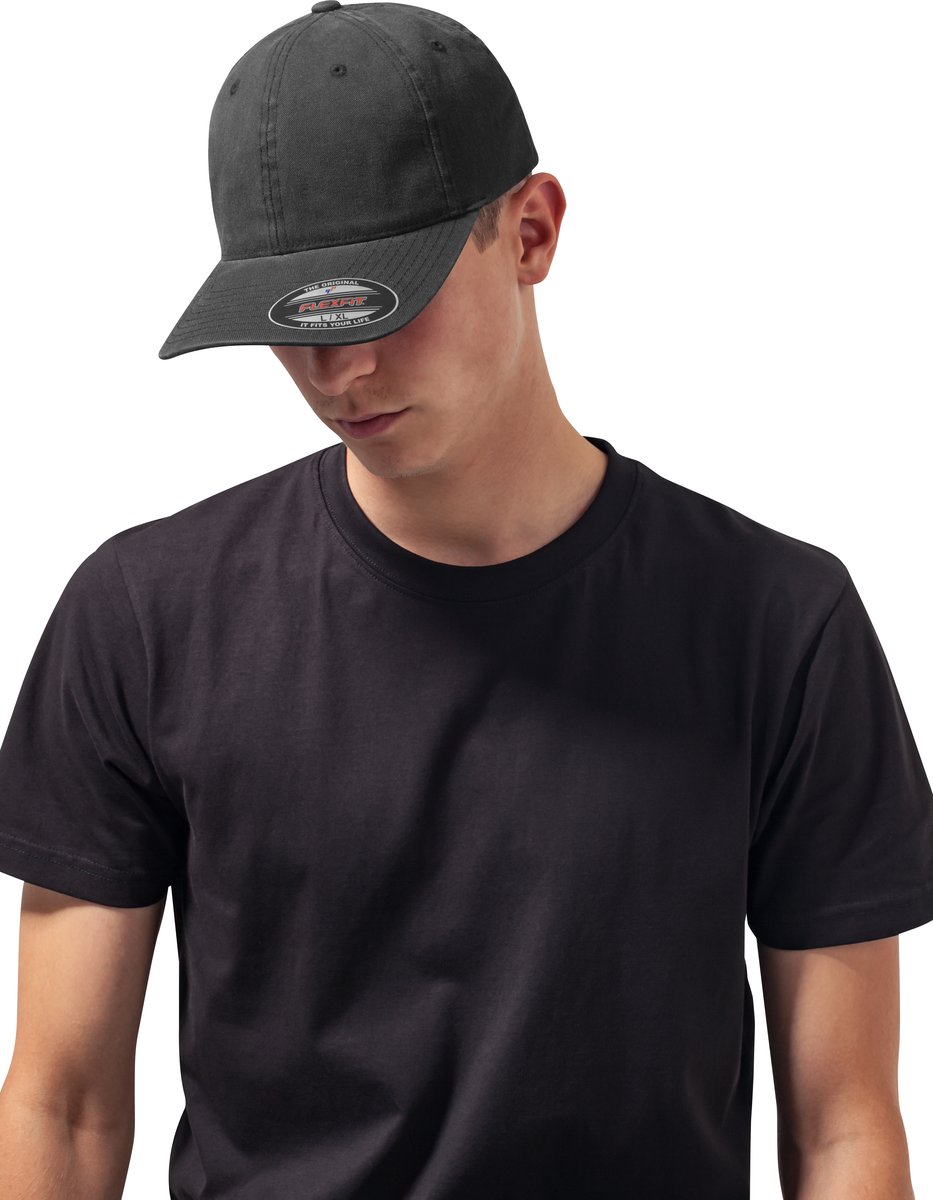 FLEXFIT Waschbare Baumwoll-Dad-Cap im Vintage-Look