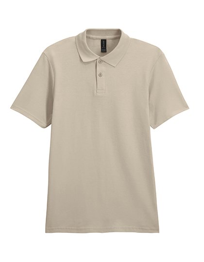 Gildan Softstyle® Piqué Polo with Button Placket, White XL, G64800 – Sand