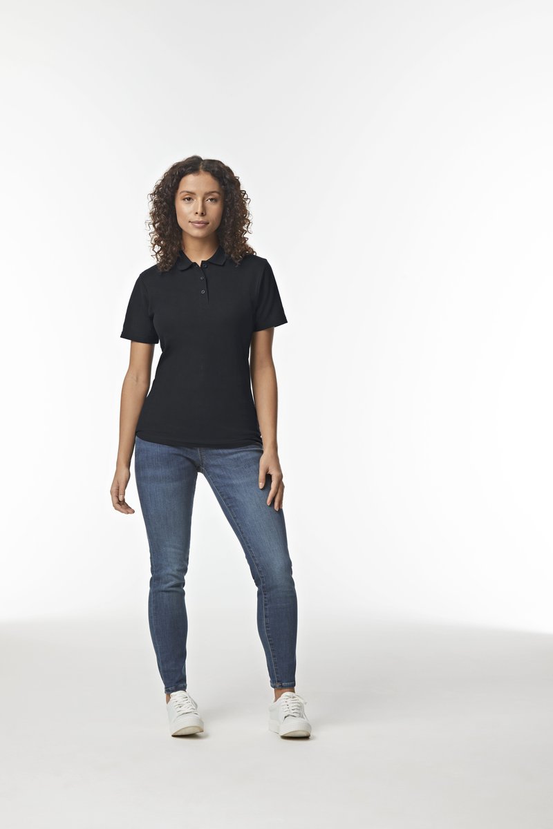 Gildan Piqué Polo mit Taillierung für Damen