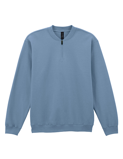 Sweatshirt adulte Softstyle® Midweight Fleece 1/4 zip – Stone Blue