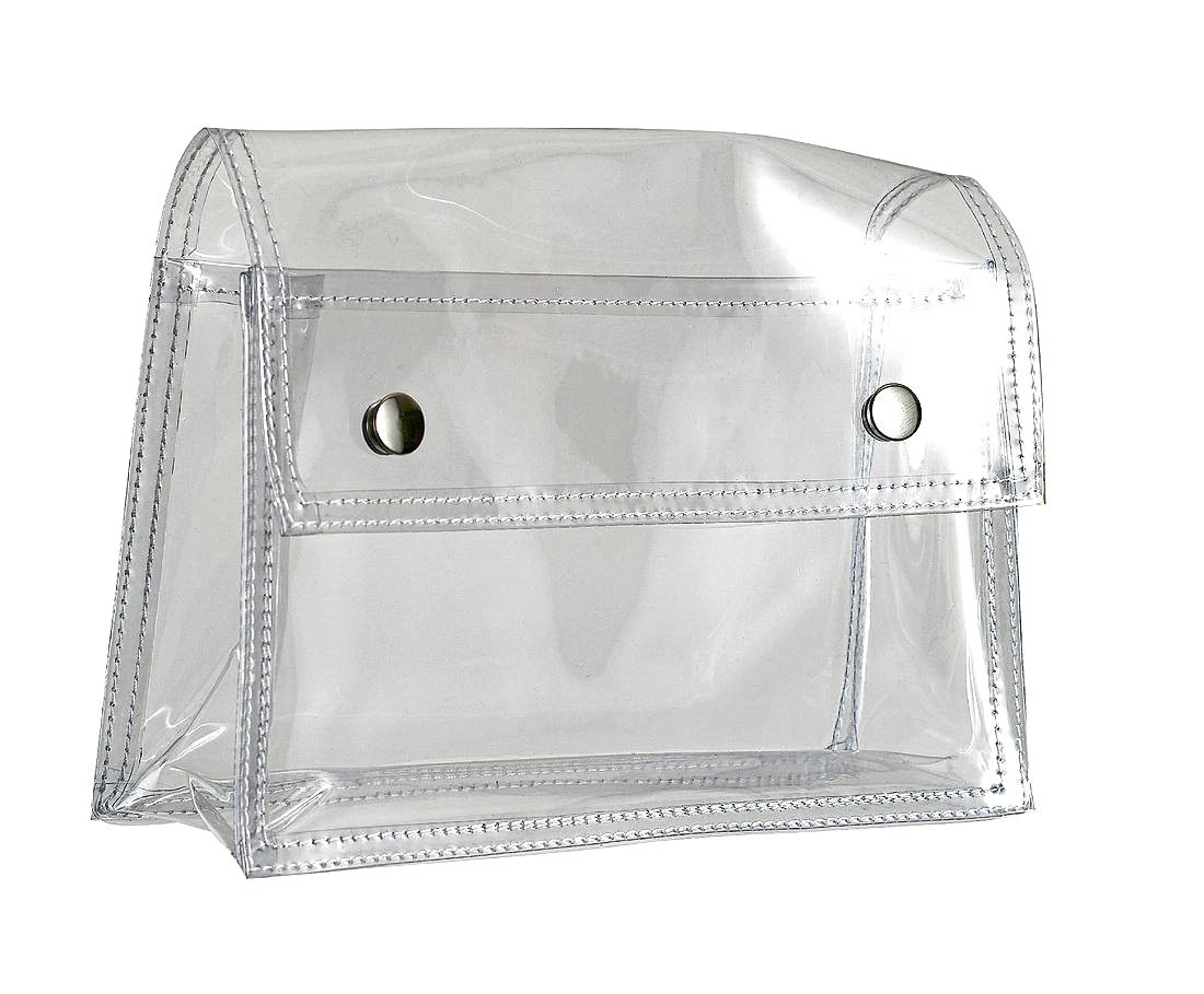 Halfar Transparente Universaltasche mit Druckknöpfen