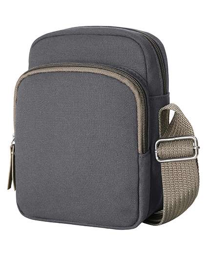 Halfar CrossBag Country aus Baumwolle, anthrazit
