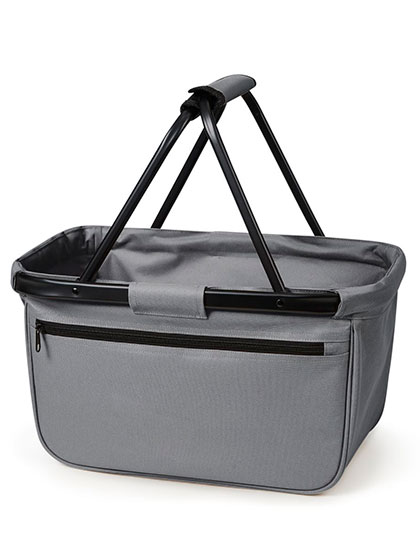 Klappbarer Shopper mit Alurahmen – Grey