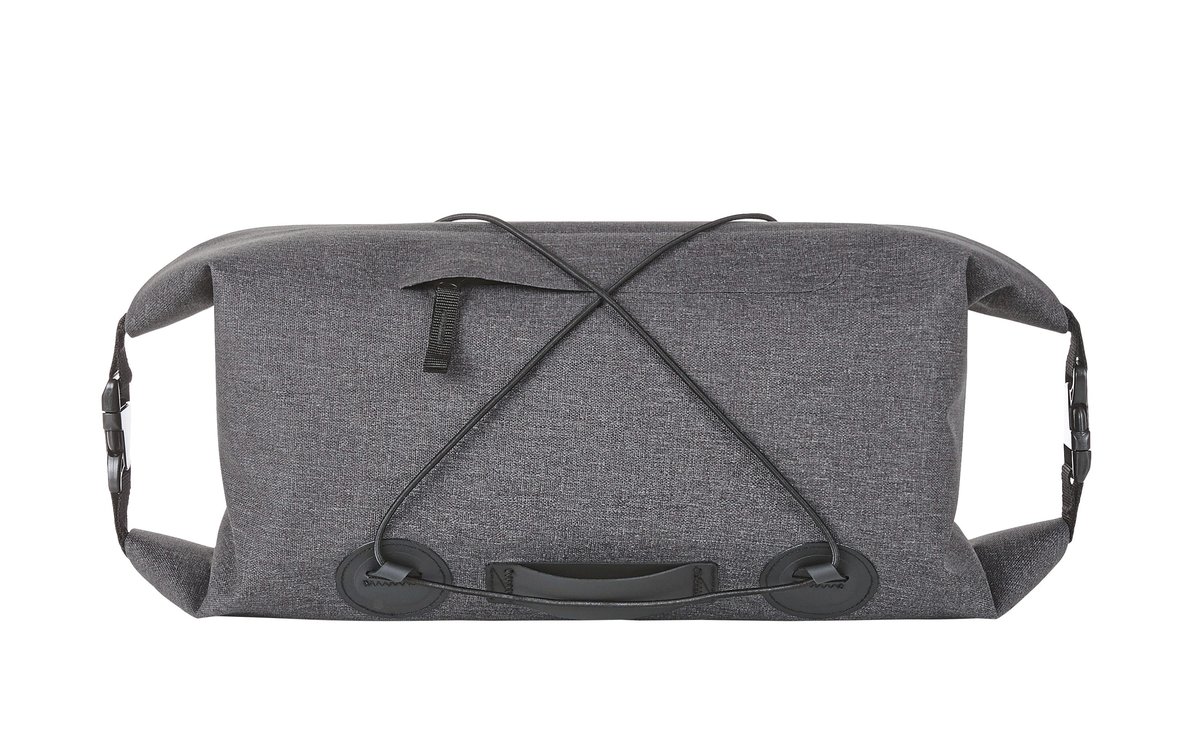Halfar Graue Melange Fahrradtasche mit Rollverschluss