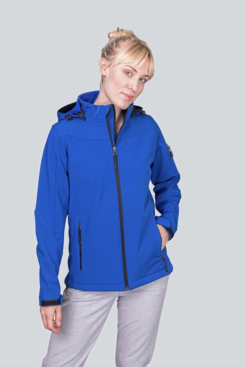 HRM Softshell-Jacke mit Kapuze für Damen
