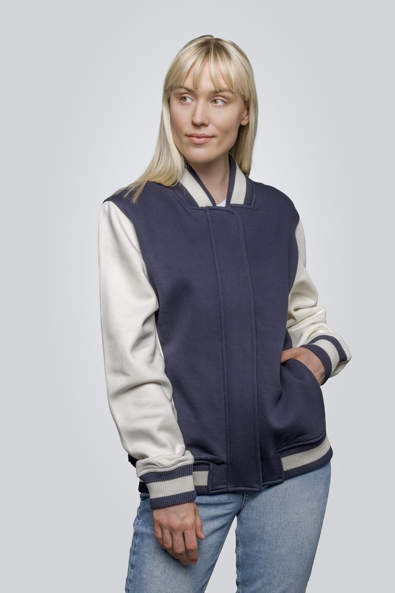 HRM College Jacke mit Kontrastärmeln für Damen