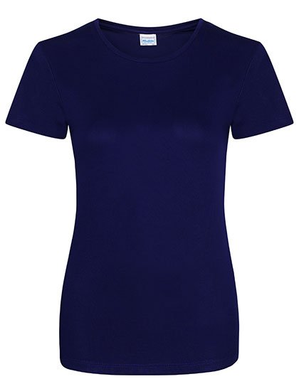 Just Cool Slim-Fit Sport T-Shirt Neon für Damen, Digital Lavender S, JC005 – Oxford Navy