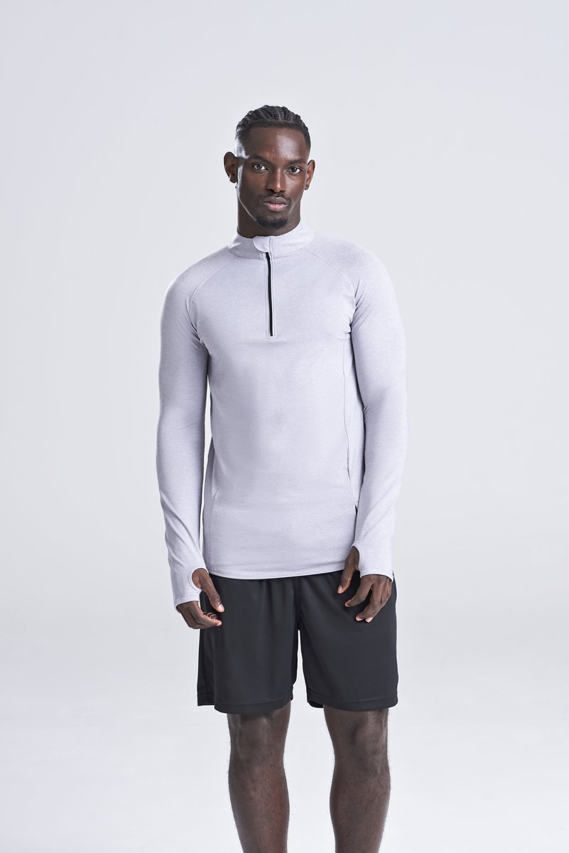 Just Cool Cool-Flex 1/2 Zip Langarmshirt Slim Fit