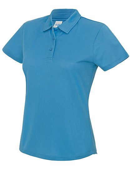 Just Cool Polo Cool con Tessuto Neoteric, Arctic White M, JC045 – Sapphire Blue
