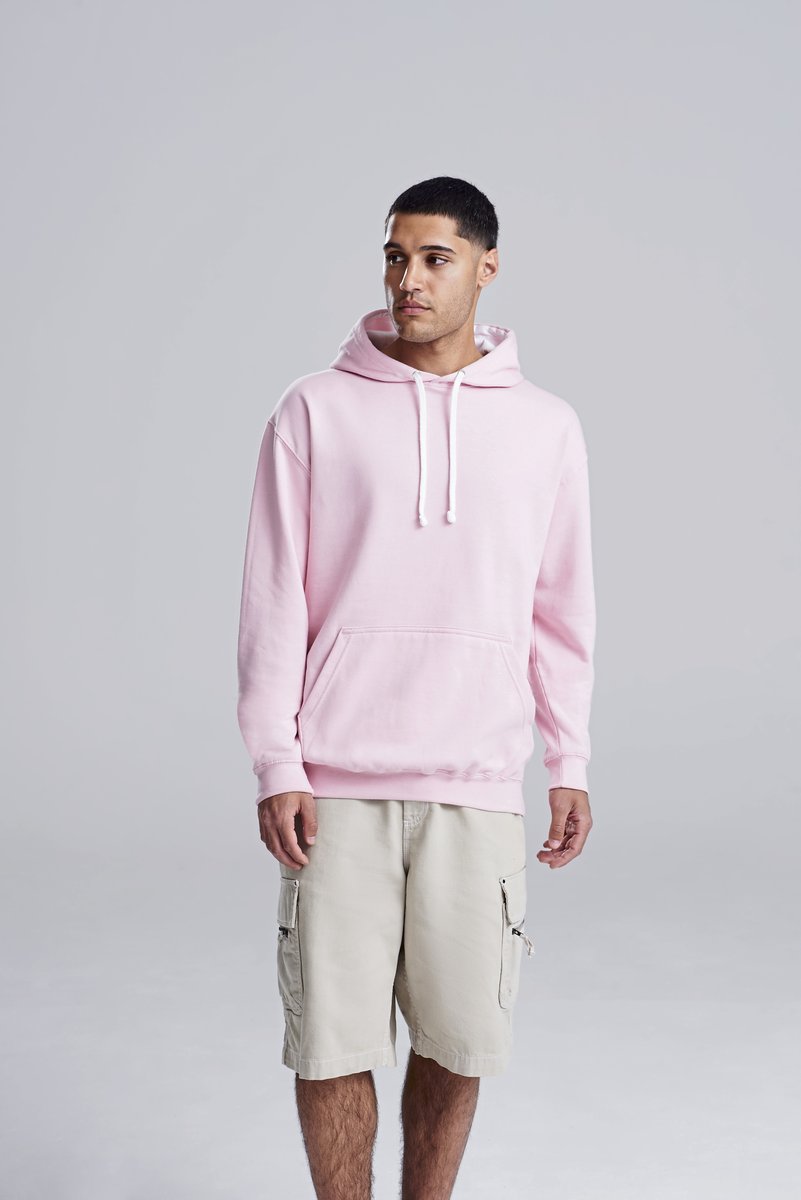 Just Hoods Baumwoll-Varsity Hoodie mit Kapuze