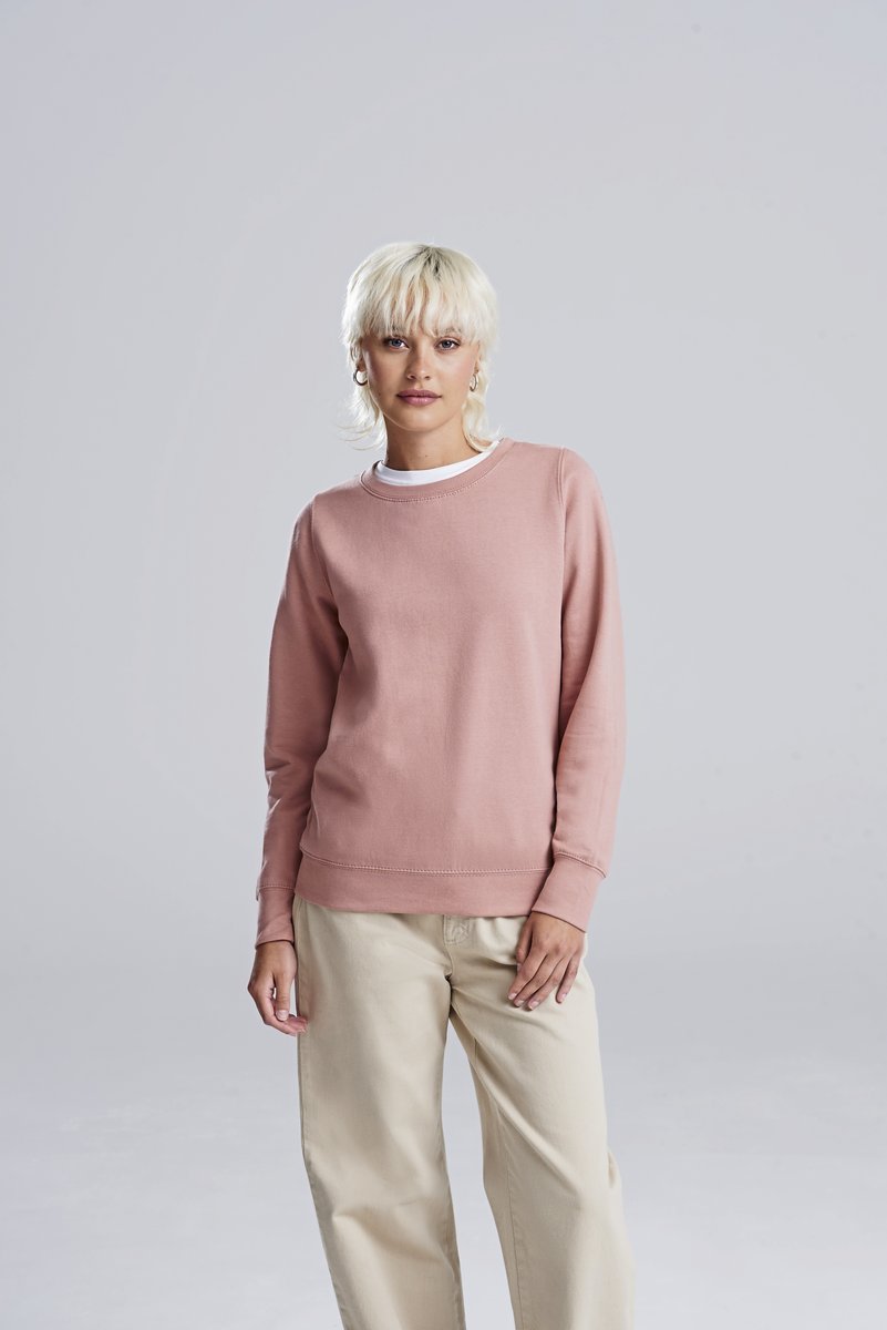 Just Hoods Sweatshirt mit Rundhalsausschnitt für Damen