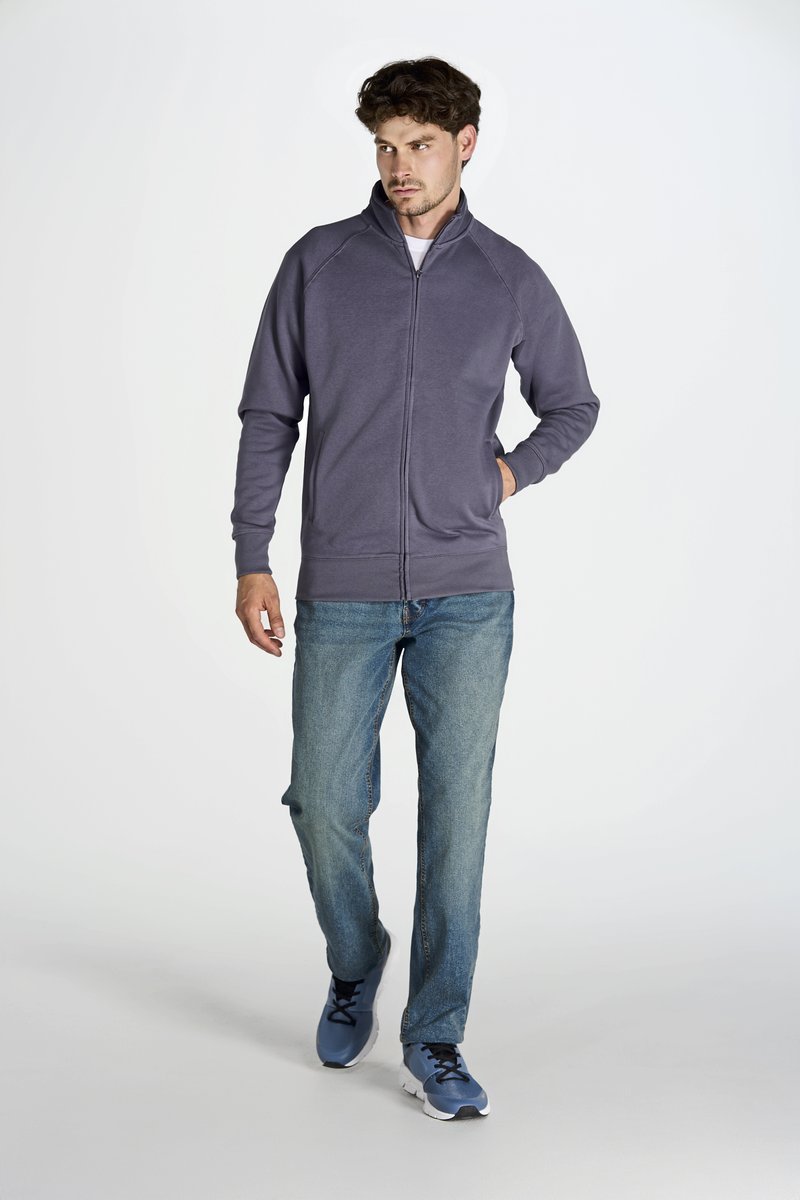 JHK Full-Zip Sweatshirt mit Raglanärmeln