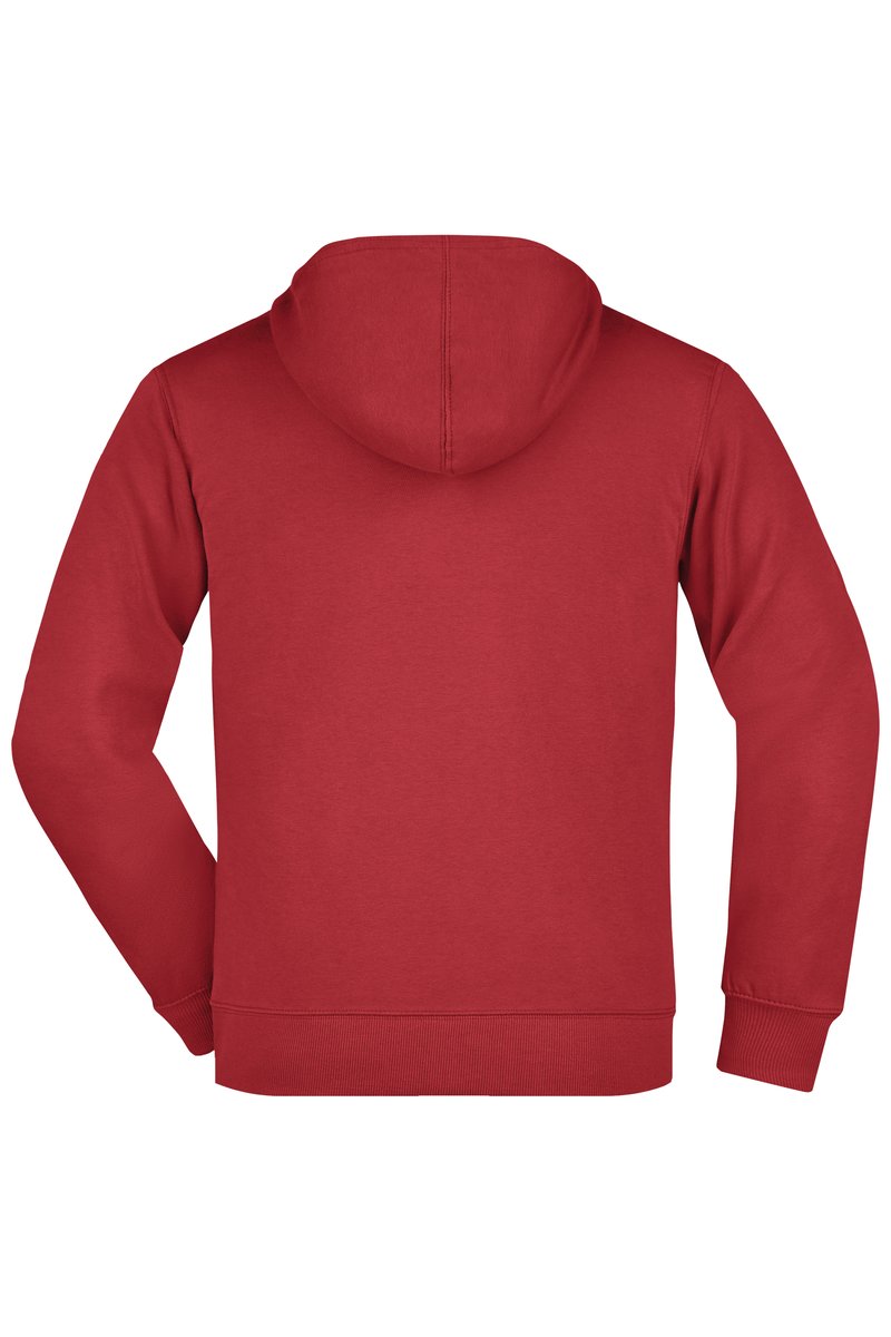 James&Nicholson Hooded Jacket with Kangaroo Pocket for Men, Black S, JN042 – image 4