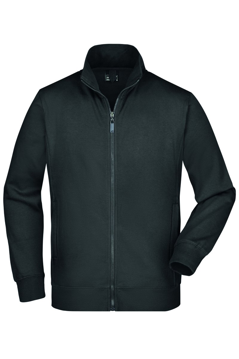 James&Nicholson Sweat-Jacke mit Reißverschlusstaschen für Herren