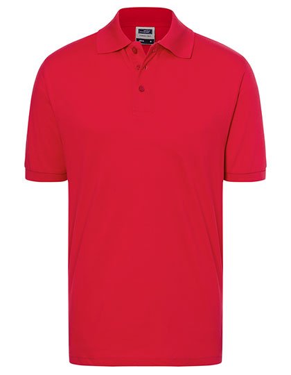 James&Nicholson Polo Classic en qualité piqué, Lime Green L, JN070 – Red