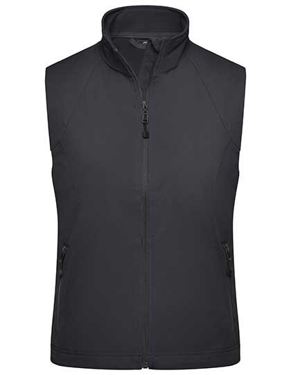 James&Nicholson Gilet Softshell antivento e impermeabile da Donna – Black