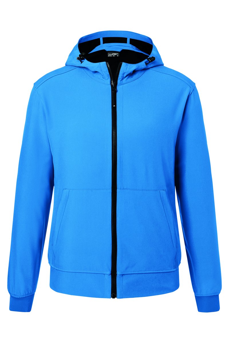 James&Nicholson Softshelljacke mit Kapuze, Slim-fit für Herren