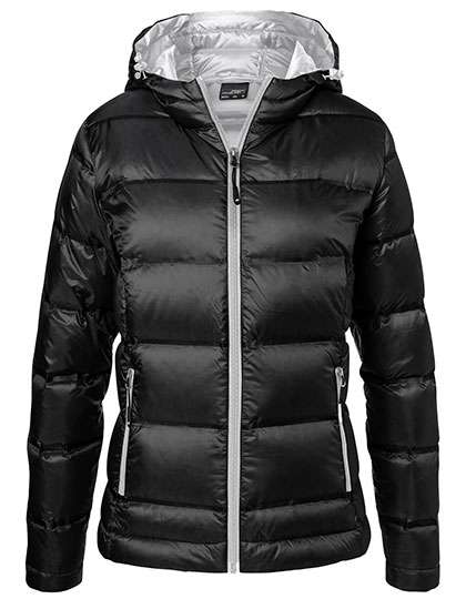 James&Nicholson Daunenjacke mit Kapuze und Reißverschluss für Damen