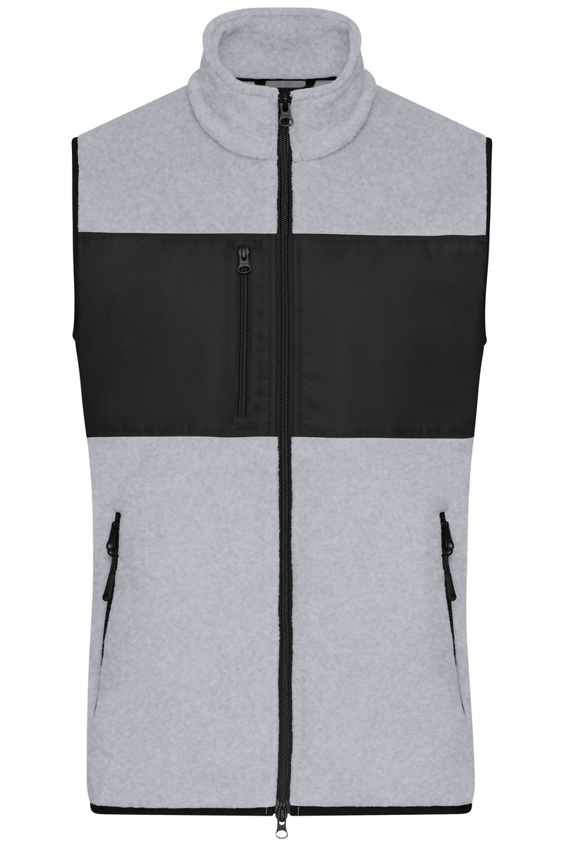 James&Nicholson Fleece Weste mit Taschen für Herren