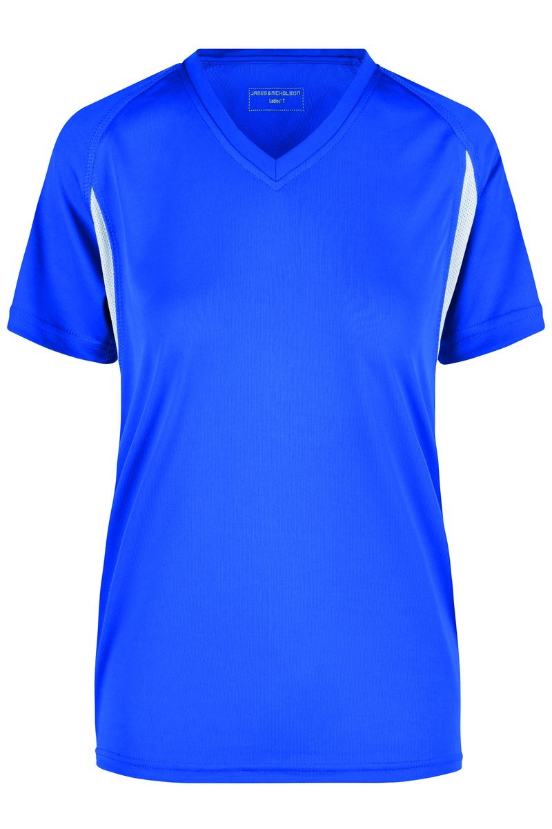 James&Nicholson Running-T-Shirt mit Mesh-Einsätzen für Damen