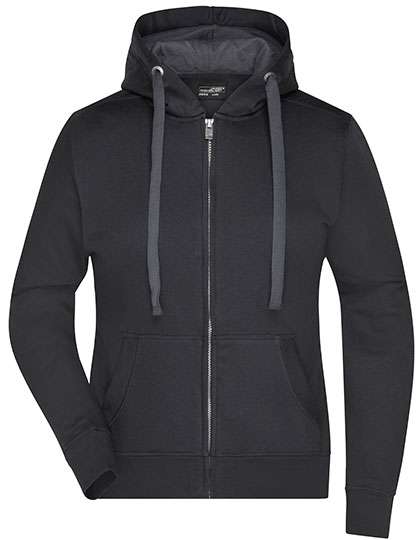 James&Nicholson Kapuzenjacke aus Baumwoll-Polyester für Damen