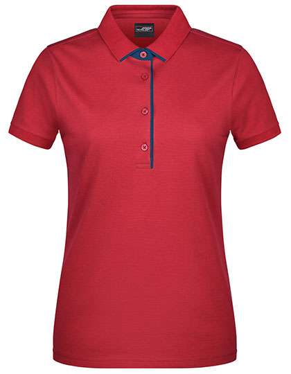 James&Nicholson Polo mit Kontraststreifen für Damen