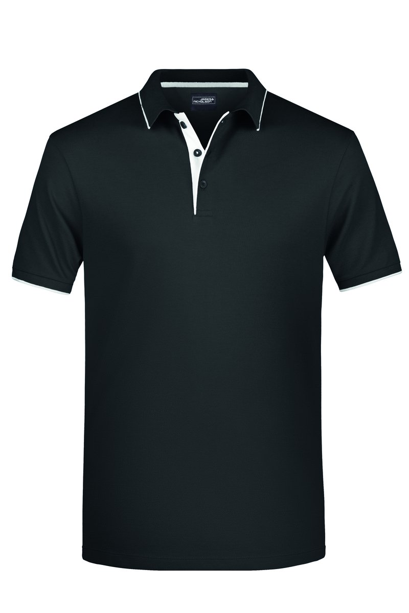James&Nicholson Polo mit Kontraststreifen für Herren