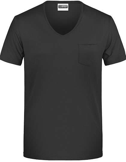 James&Nicholson T-Shirt mit Brusttasche für Herren