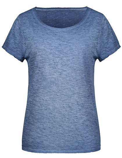 James&Nicholson T-Shirt im Vintage-Look für Damen