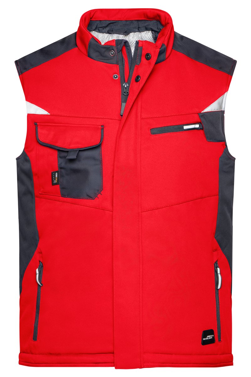 James&Nicholson Craftsmen Softshell-Weste mit Taschen