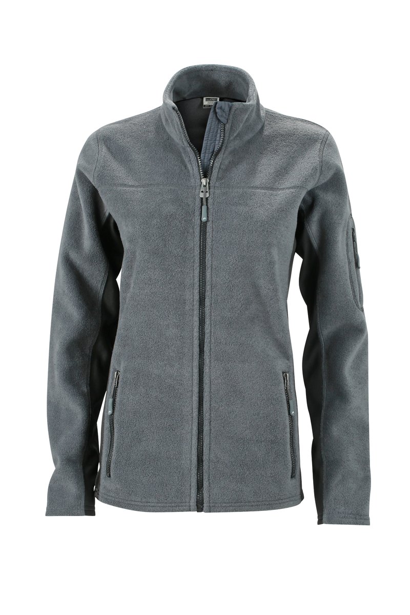 James&Nicholson Fleecejacke "STRONG" mit Softshell-Einsätzen für Damen