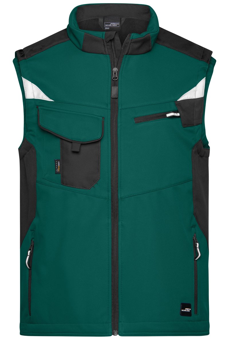 James&Nicholson Softshell-Weste -STRONG- mit CORDURA®