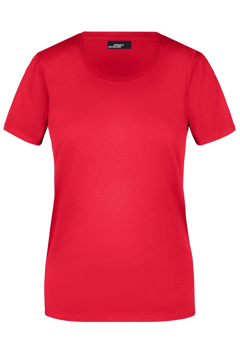 James&Nicholson Basic-T-Shirt 100% Baumwolle für Damen