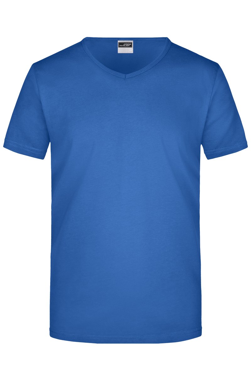 James&Nicholson Slim Fit V-Neck T-Shirt für Herren