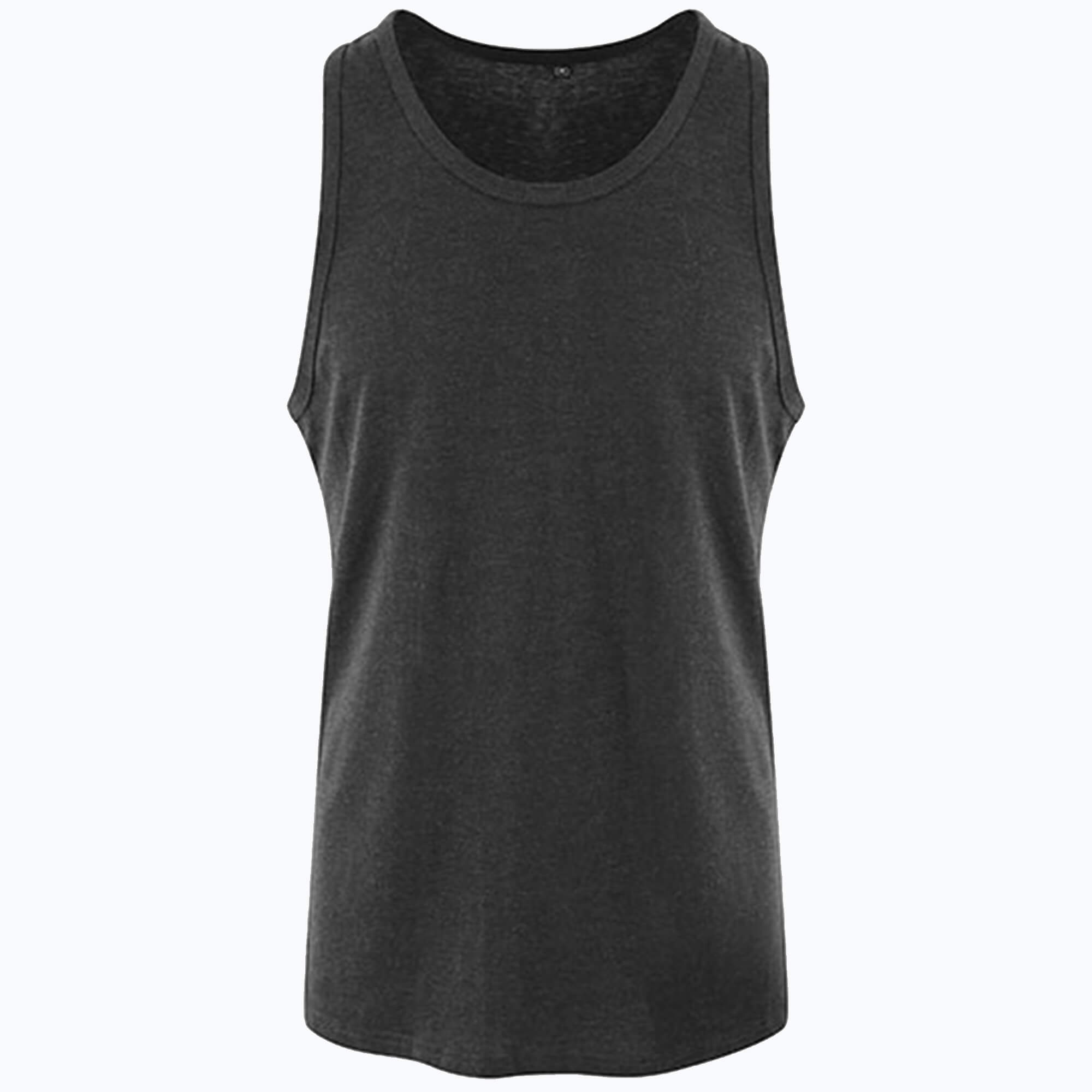 Just T's Tri-Blend Ärmelloses T-Shirt U-Ausschnitt
