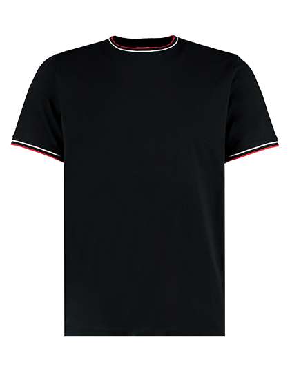 Kustom Kit Fashion Fit T-Shirt mit Kontrastkragen