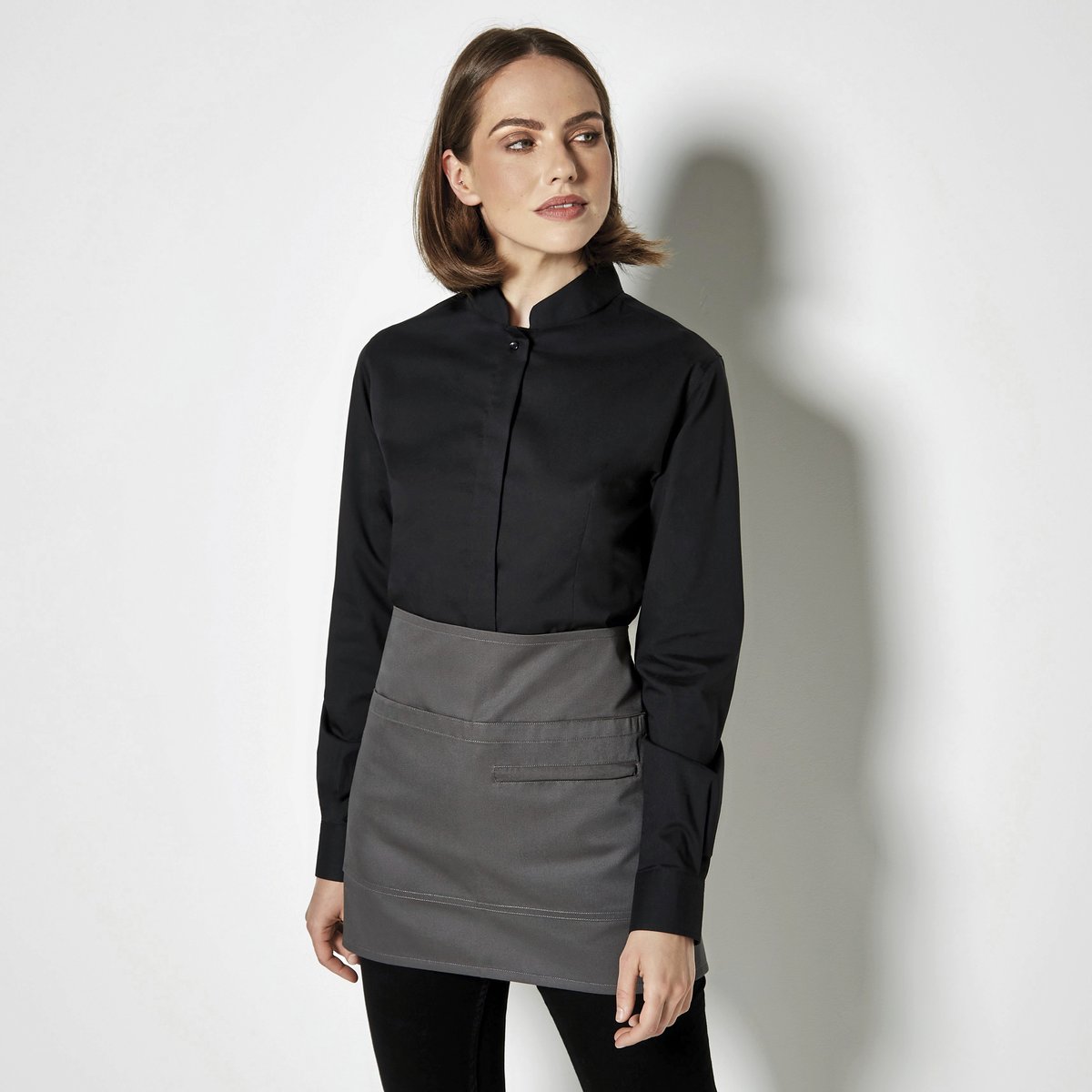 Bargear Hemd Tailored Fit Mandarin-Kragen für Damen
