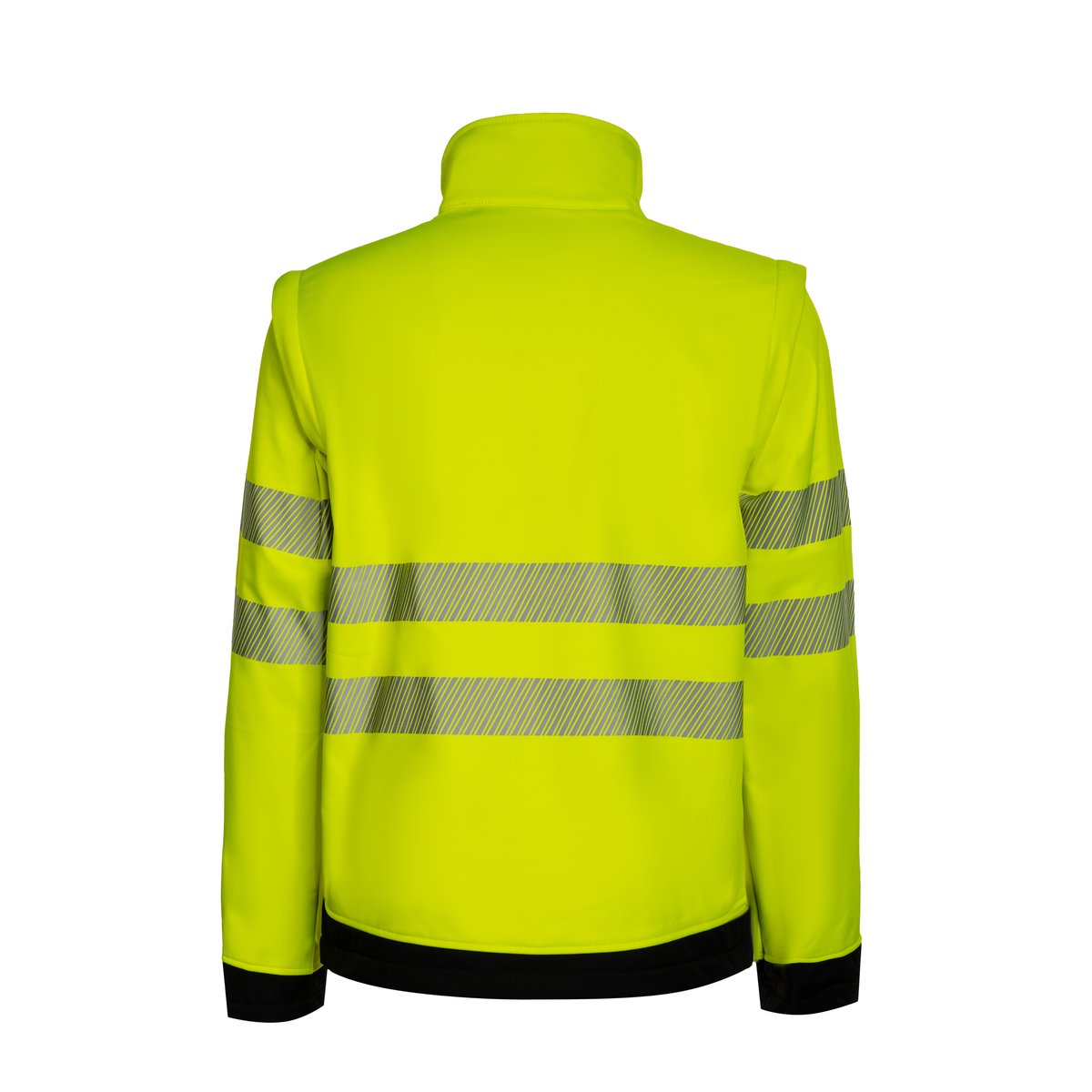 Korntex Hi-Vis Softshelljacke mit Druckfläche, Signal Orange/Black S, KX1003 – Bild 4