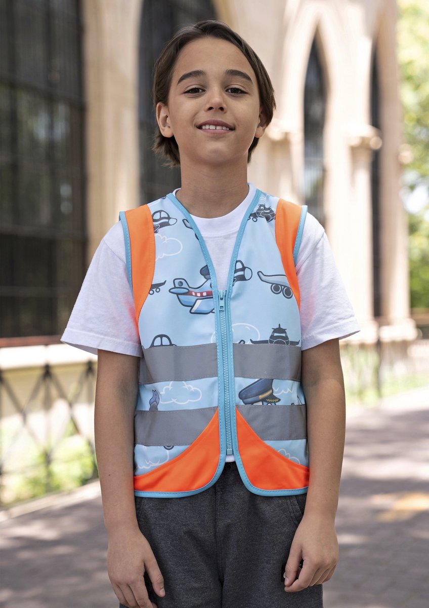 Children´s Safety Vest Action Vehicle Fun CO² Neutral