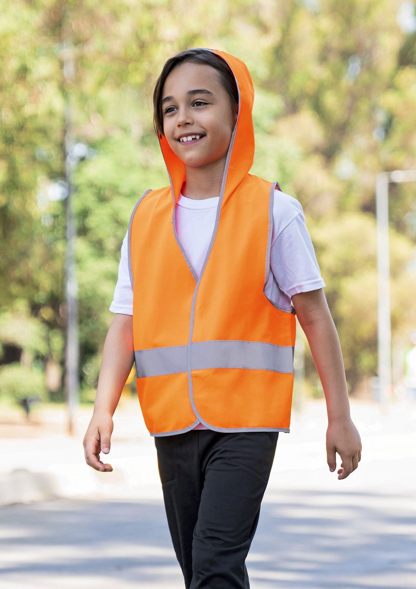 Korntex Sicherheitsweste mit Kapuze für Kinder