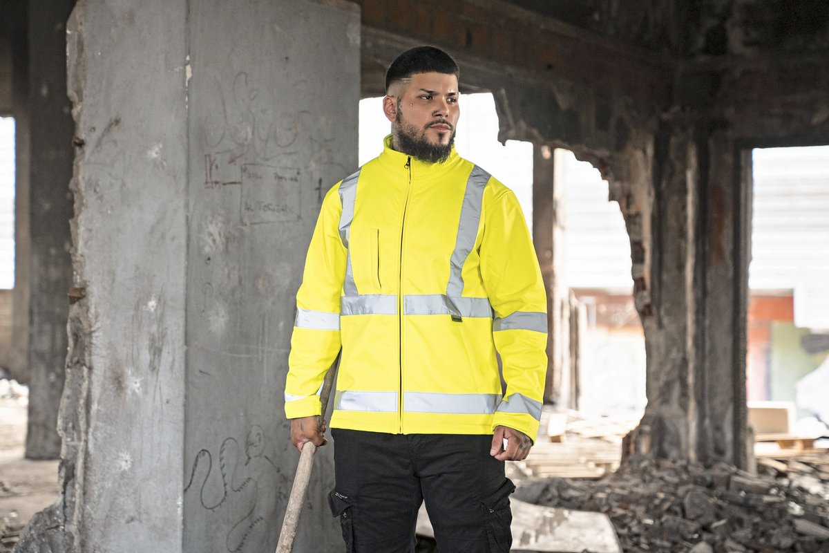 Korntex Hi-Vis Softshelljacke Turku mit Fleece