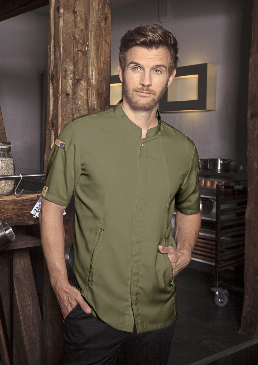 Karlowsky Kurzarm Kochjacke Green-Generation aus Recyclingmaterial