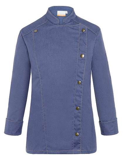 Karlowsky Kochjacke Jeans-Style mit Steppnähten für Damen