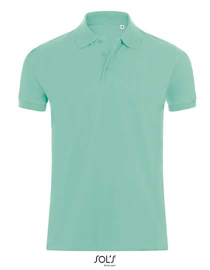 SOL´S Polo Phoenix con colletto a costine da Uomo, French Navy L, L01708 – Mint