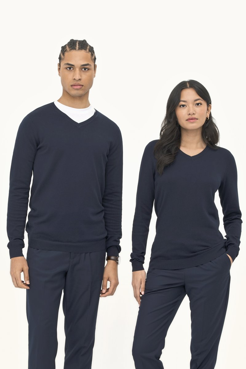 SOL´S V-Ausschnitt Slim-Fit Pullover Herren