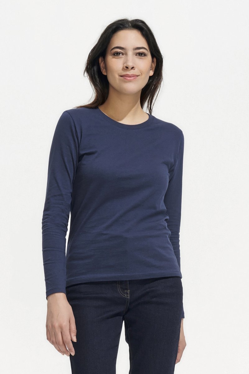 SOL´S Langarm T-Shirt Imperial Baumwolle für Damen