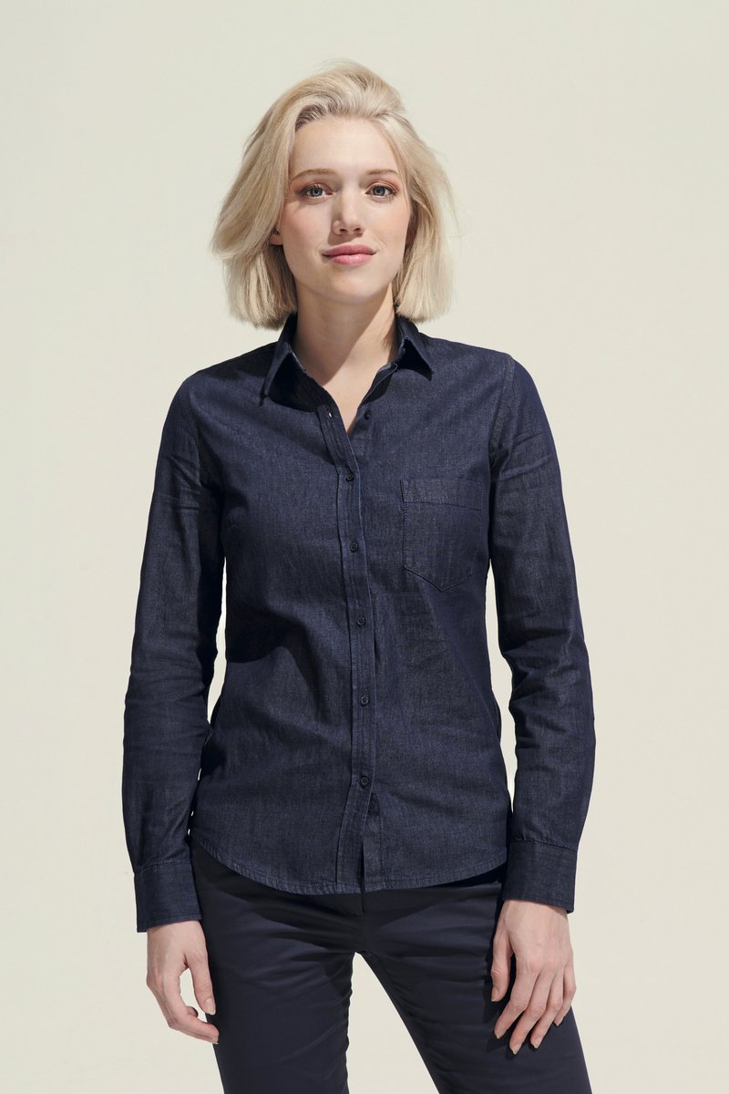 SOL´S Denim Hemd Barry aus Baumwolle